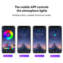 Load image into Gallery viewer, 2Pcs/Set or 4Pcs/Set 5V USB LED Car Interior Atmosphere Backlight Ambient Mood Foot Light USB Decorative Lamp Auto APP Voice Control Accessories