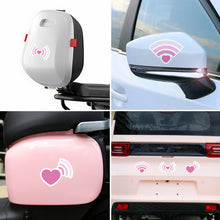 Load image into Gallery viewer, Motorcycle Helmet Decal Signal Heart Waterproof Night Warning Sign Reflective Sticker Exterior Accessories