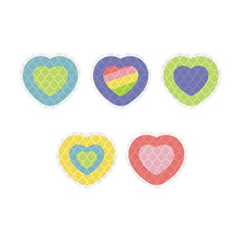 Load image into Gallery viewer, 5Pcs/Set Colorful Motorcycle Helmet Waterproof Decal Hearts Butterfly Stars Night Warning Sign Reflective Sticker Exterior Accessories