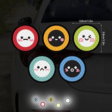 Load image into Gallery viewer, 5Pcs/Set Colorful Motorcycle Helmet Waterproof Decal Hearts Butterfly Stars Night Warning Sign Reflective Sticker Exterior Accessories