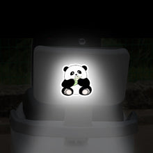 Load image into Gallery viewer, 5Pcs/Set Motorcycle Helmet Decal Waterproof Creative Pandas Night Warning Sign Reflective Sticker Exterior Accessories