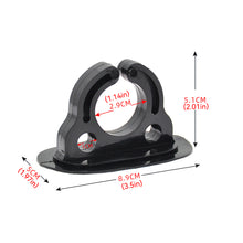 Load image into Gallery viewer, 2Pcs Rubber Paddle Storage Holder Boat Paddle Holder Clips Oar Keeper for Kayaks Canoes Rowing Boats Inflatable Boat