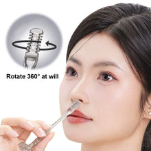 Load image into Gallery viewer, Double-headed Manual Nose Hair Trimmer Portable Convenient Nose Hair Mouth Hair Remover Facial Cleaning Tool for Men Women