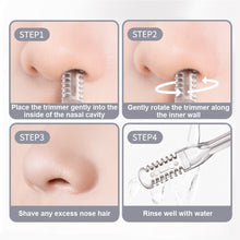 Load image into Gallery viewer, Double-headed Manual Nose Hair Trimmer Portable Convenient Nose Hair Mouth Hair Remover Facial Cleaning Tool for Men Women