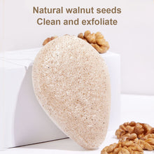 Load image into Gallery viewer, Walnut Seed Konjac Facial Puff Deep Cleanse Gentle Exfoliate Tool Makeup Remover Multifunctional Facial Cleaning Puff