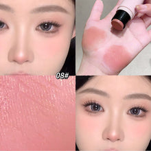 Load image into Gallery viewer, High Gloss Double-ended Blusher Stick Waterproof Long-lasting Moisturizing Natural Brightening Portable Blusher Face Makeup Cosmetics