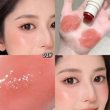 Load image into Gallery viewer, High Gloss Double-ended Blusher Stick Waterproof Long-lasting Moisturizing Natural Brightening Portable Blusher Face Makeup Cosmetics