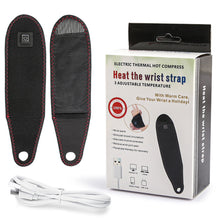 Load image into Gallery viewer, Intelligent Temperature Control USB Electric Heating Wristband Velvet Warm Constant Temperature Hot Compress Electric Wrist Brace