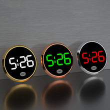 Load image into Gallery viewer, LED Luminous Car Clock Automobiles Internal Stick-On Mini Digital Clocks Auto Ornament Accessories
