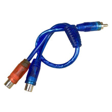 Load image into Gallery viewer, 2Pcs/Set RCA Audio Cable "Y" Splitter Adapter Computer 1 Female To 2 Males Cord Cables For Home Audio