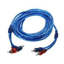 Load image into Gallery viewer, Car Automotive Pure Copper Audio Cable Audio System Modification Subwoofer Amplifier 2 RCA to 2 RCA Wire Signal Cable