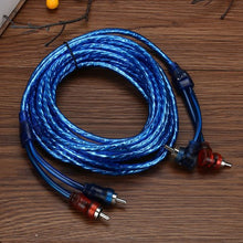 Load image into Gallery viewer, Car Automotive Pure Copper Audio Cable Audio System Modification Subwoofer Amplifier 2 RCA to 2 RCA Wire Signal Cable