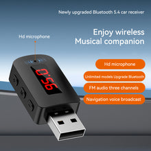 Load image into Gallery viewer, Car Wireless Adapter Bluetooth 5.4 Transmitter Receiver Audio AUX Adapter For Car Audio Music AUX Handsfree Headset