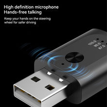 Load image into Gallery viewer, Car USB Transmitter Receiver Handsfree Call Bluetooth 5.3 Power Car Kit Auto Stereo Wireless Audio Adapter FM Radio