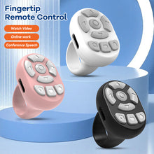 Load image into Gallery viewer, 8 Buttons Portable Blutooth Remote Control Scrolling Finger Mobile Phone Video Control Selfie Stick Automatic Page Fingertip Camera Controller