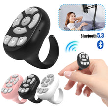 Load image into Gallery viewer, 8 Buttons Portable Blutooth Remote Control Scrolling Finger Mobile Phone Video Control Selfie Stick Automatic Page Fingertip Camera Controller
