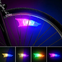 Load image into Gallery viewer, Waterproof Bicycle Wheel Lights Mountain Bike Frame Decoration Lights Bicycle Spoke Lights Night Riding Bicycle Wheel Lights Valve Lamp