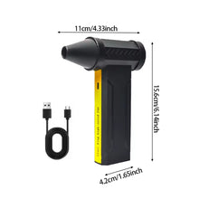 Load image into Gallery viewer, 160000RPM USB Rechargeable Electric Air Blower Turbo Jet Fan Brushless Motor High-Speed Turbo Violent Fan Powerful Dust Blower