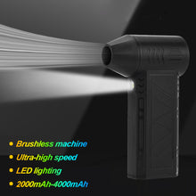 Load image into Gallery viewer, Electric Air Blower Turbo Jet Fan Brushless Motor High-Speed Turbo Violent Fan USB Rechargeable Powerful Dust Blower