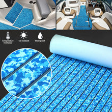 Load image into Gallery viewer, 450x2400x6mm Self-Adhesive Foam Teak Decking EVA Foam Marine Flooring Faux Boat Decking Boat EVA Foam Floor Mat For Boat