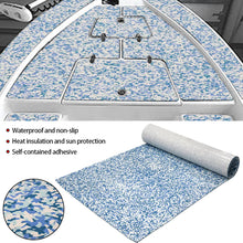 Load image into Gallery viewer, 450x2400x6mm EVA Foam Faux Teak Boat Decking Mat Brown Deck Sheet Yacht Flooring Anti Skid Mat Self Adhesive Vehicle Pad
