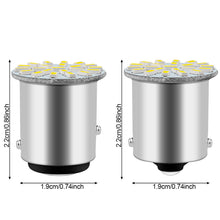 Load image into Gallery viewer, 12V Motorcycle Car Turn Signal Light BA15S 1156 BAY15D 1157 LED Bulbs White Auto Tail Reverse Brake Parking Backup Lamps