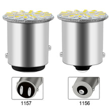 Load image into Gallery viewer, 12V Motorcycle Car Turn Signal Light BA15S 1156 BAY15D 1157 LED Bulbs White Auto Tail Reverse Brake Parking Backup Lamps