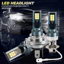 Load image into Gallery viewer, 12V 6000K Car LED Headlight Fog Light Bulbs H4 H7 H11 H8 H9 H1 H3 LED 9005 9006 Hb3 Hb4 Auto Driving Running Lamps 12000LM