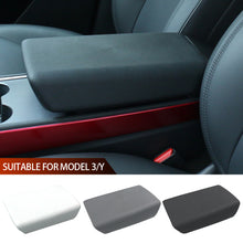 Load image into Gallery viewer, Car Interior Armrest Protector Box Cover Center Console Panel Pad White Soft TPE For Tesla Model 3 Y 2023 Accessories