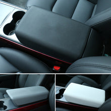 Load image into Gallery viewer, Car Interior Armrest Protector Box Cover Center Console Panel Pad White Soft TPE For Tesla Model 3 Y 2023 Accessories