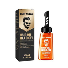 Load image into Gallery viewer, 2 in 1 Hair Wax Gel with Wide Tooth Comb Men Long-lasting Fluffy Hair Styling Oil Hair Styling Cream Liquid Fluffy Comb