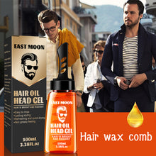 Load image into Gallery viewer, 2 in 1 Hair Wax Gel with Wide Tooth Comb Men Long-lasting Fluffy Hair Styling Oil Hair Styling Cream Liquid Fluffy Comb