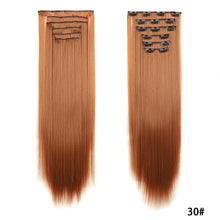 Load image into Gallery viewer, Clip in Hair Extensions Hair Extensions Thick Long Lace Weft Lightweight Synthetic Hair Wig Piece Elegant Women Wig