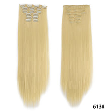 Load image into Gallery viewer, Clip in Hair Extensions Hair Extensions Thick Long Lace Weft Lightweight Synthetic Hair Wig Piece Elegant Women Wig