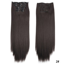 Load image into Gallery viewer, Clip in Hair Extensions Hair Extensions Thick Long Lace Weft Lightweight Synthetic Hair Wig Piece Elegant Women Wig