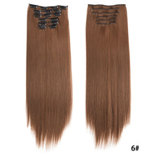 Load image into Gallery viewer, Clip in Hair Extensions Hair Extensions Thick Long Lace Weft Lightweight Synthetic Hair Wig Piece Elegant Women Wig
