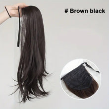 Load image into Gallery viewer, Synthetic Long Wavy Curly Ponytail Wig Women Ribbon Drawstring Tied Hair Tail Hair Extension Natural Fake Hairpiece
