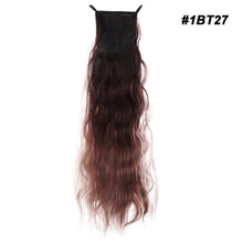 Load image into Gallery viewer, Natural Synthetic Long Wavy Curly Ponytail Wig for Women Ribbon Drawstring Tied Hair Tail Hair Extension Fake Hairpiece