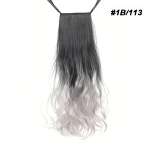 Load image into Gallery viewer, Natural Synthetic Long Wavy Curly Ponytail Wig for Women Ribbon Drawstring Tied Hair Tail Hair Extension Fake Hairpiece