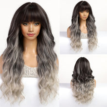 Load image into Gallery viewer, Jin Barbie Wind Big Wave Long Curled Hair Fluffy Face Repair Wig Full False Hair Cover High Temperature Natural Fake Hair