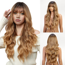 Load image into Gallery viewer, Jin Barbie Wind Big Wave Long Curled Hair Fluffy Face Repair Wig Full False Hair Cover High Temperature Natural Fake Hair