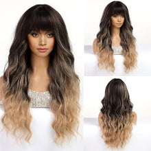 Load image into Gallery viewer, Jin Barbie Wind Big Wave Long Curled Hair Fluffy Face Repair Wig Full False Hair Cover High Temperature Natural Fake Hair