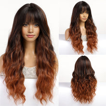 Load image into Gallery viewer, Jin Barbie Wind Big Wave Long Curled Hair Fluffy Face Repair Wig Full False Hair Cover High Temperature Natural Fake Hair