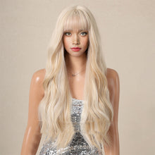 Load image into Gallery viewer, Jin Barbie Wind Big Wave Long Curled Hair Fluffy Face Repair Wig Full False Hair Cover High Temperature Natural Fake Hair