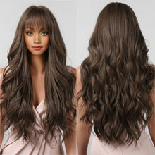 Load image into Gallery viewer, Jin Barbie Wind Big Wave Long Curled Hair Fluffy Face Repair Wig Full False Hair Cover High Temperature Natural Fake Hair