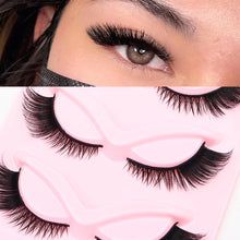 Load image into Gallery viewer, Creative 5 Pairs Reusable Cross Fake Eyelashes Thick Cat Eye Slanted Flying Elegant Fashion Styles False Eyelashes