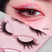 Load image into Gallery viewer, 5 Pairs Natural Exaggerated Curled Cat Eye Eyelashes Fox Eye Tail Elongated Eyelashes 3D False Eyelash Extension
