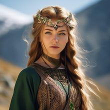 Load image into Gallery viewer, Crown Elf Tiara Vine Fairy Crown Headpiece Gothic Headband Woodland Wedding Hair Accessories Photography Daily Photo Props