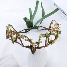 Load image into Gallery viewer, Crown Elf Tiara Vine Fairy Crown Headpiece Gothic Headband Woodland Wedding Hair Accessories Photography Daily Photo Props