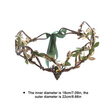 Load image into Gallery viewer, Crown Elf Tiara Vine Fairy Crown Headpiece Gothic Headband Woodland Wedding Hair Accessories Photography Daily Photo Props